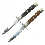 Italienisches Stiletto-Klappmesser mit Hornoptik