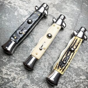 8,75 Zoll italienisches Stiletto Switch Kris Blade Fickmesser – Bild 8