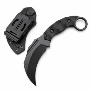 Kinder gemischter Abstammung haben ein Karambit-Messer mit geraden Krallen