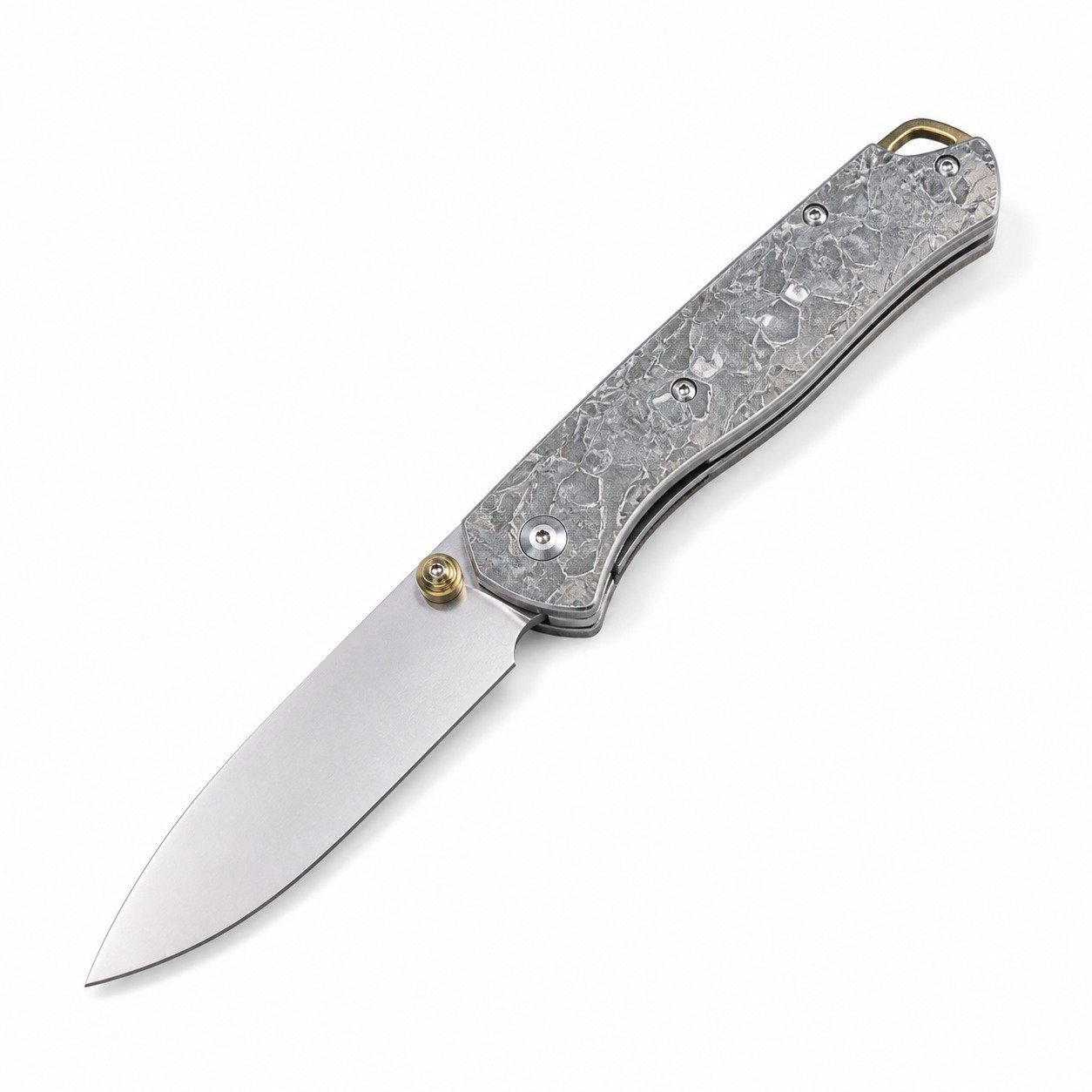Butterfly 535 M390 Stone Wash-Klinge, Titan-Laserschaft, SF