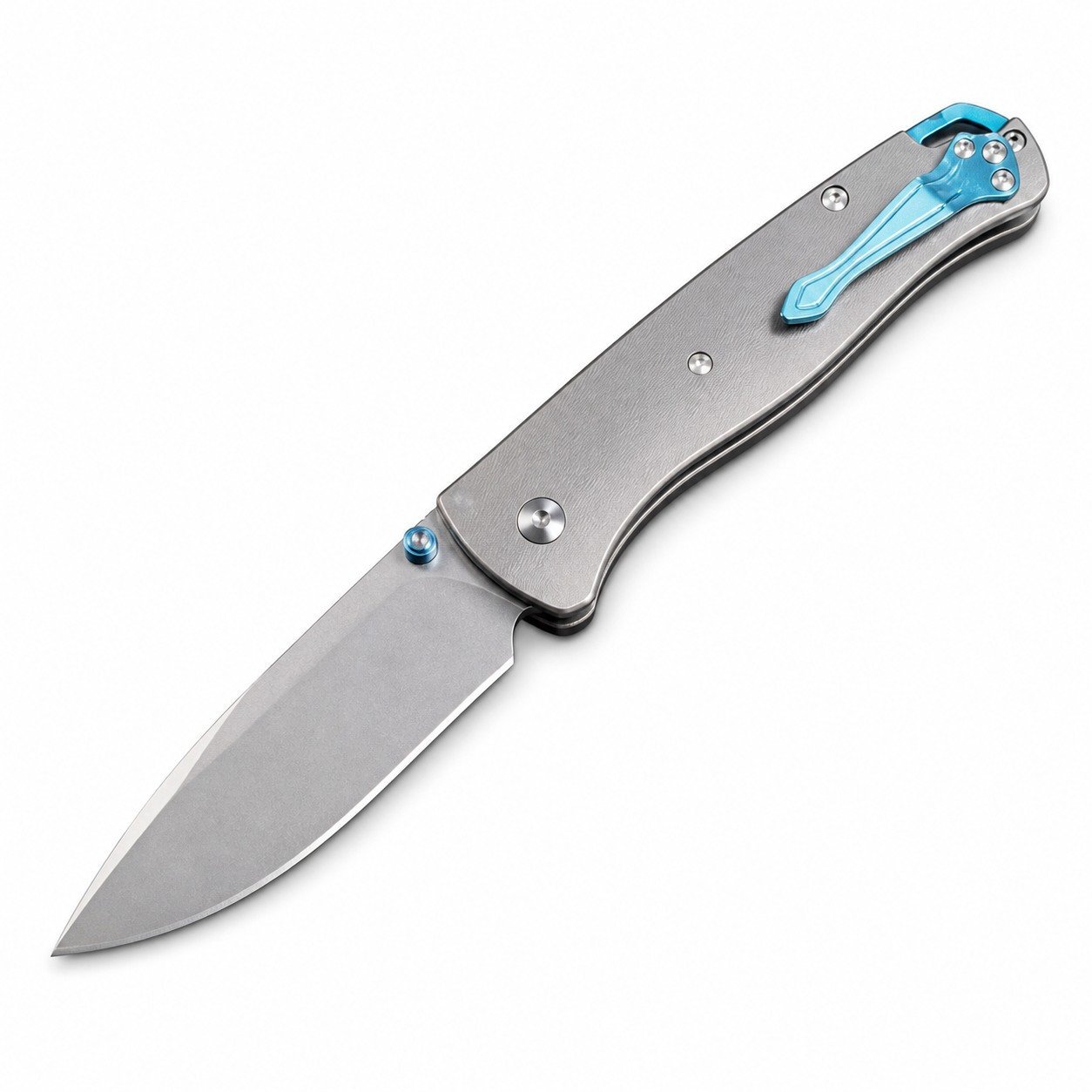 48308-main-white-clean Butterfly 535 M390 Stone Washed Titanium Shunfeng Klappmesser