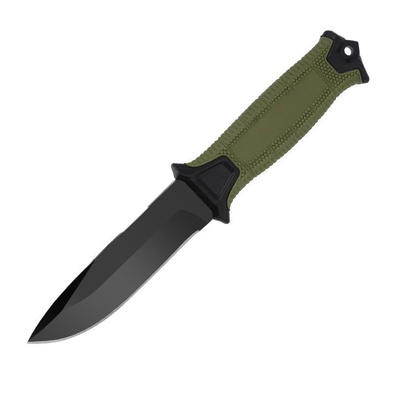 Jagdmesser Taktisches Wildnis-Überlebensmesser mit hoher Härte - Grün