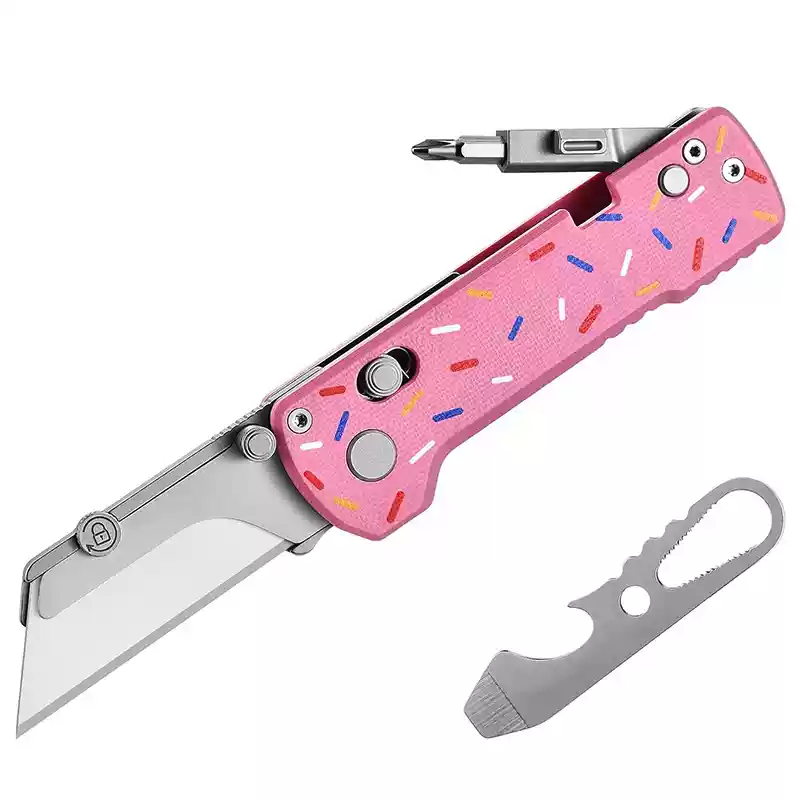 Oknife U1 Kohlefaser/Donut Axis Lock Klappmesser Universal Utility Blade/Olight Taschenmesser